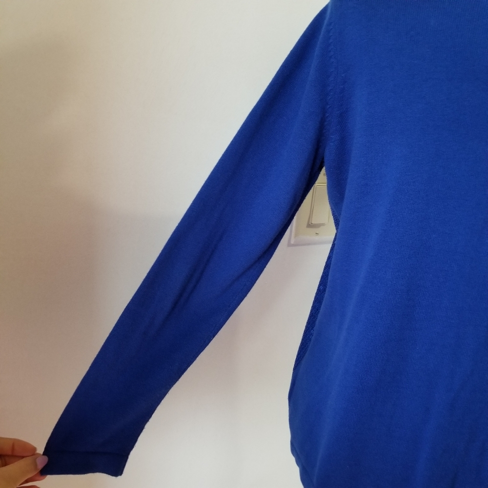 COPY - QUACKER FACTORY Cardigan Royal Blue Sequin Sweater SIZE XS. - Picture 11 of 15